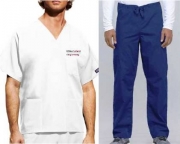 Unisex Scrub Uniform Package including Embroidered UMass Amherst College of Nursing Logo